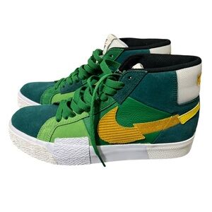 Nike SB Zoom‎ Blazer Mid Premium Mosaic Pack Aloe Verde Men Size 5 Women Size 7